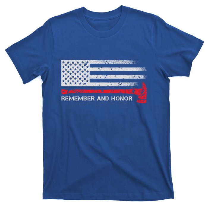 Remember And Honor Our Firefighters Patriotic Tribute Cute Gift T-Shirt