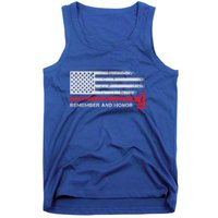 Remember And Honor Our Firefighters Patriotic Tribute Cute Gift Tank Top