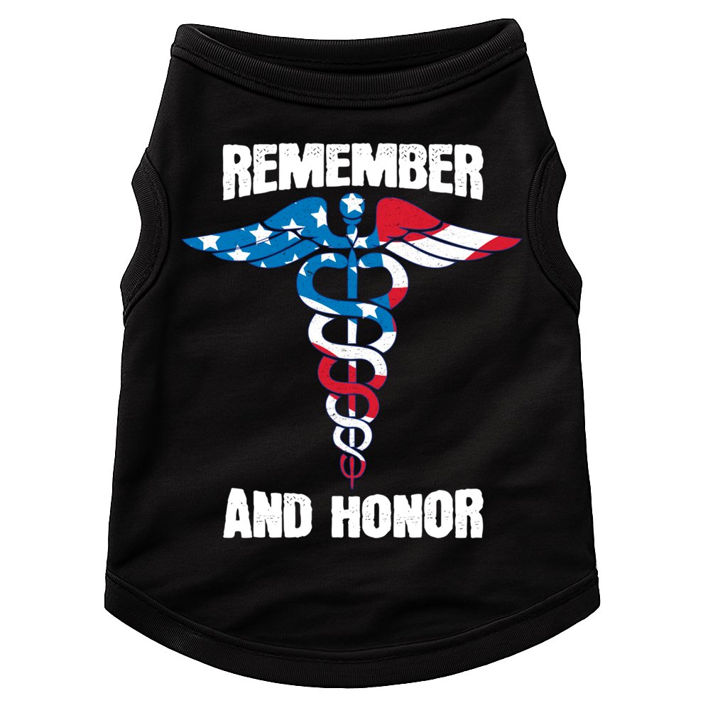 Remember And Honor Thank You Doctors Patriotic Tribute Meaningful Gift Doggie Tank