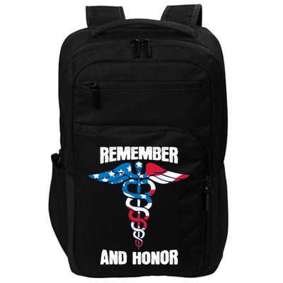 Remember And Honor Thank You Doctors Patriotic Tribute Meaningful Gift Impact Tech Backpack