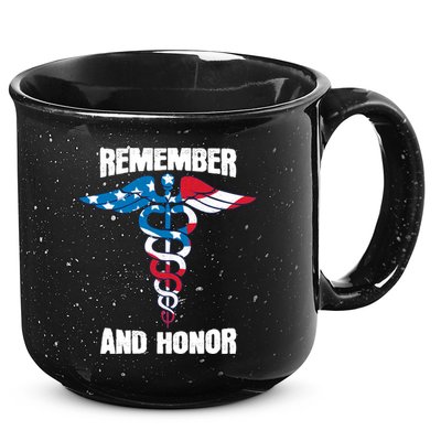 Remember And Honor Thank You Doctors Patriotic Tribute Meaningful Gift 15oz Campfire Ceramic Mug