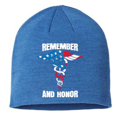 Remember And Honor Thank You Doctors Patriotic Tribute Meaningful Gift Sustainable Beanie