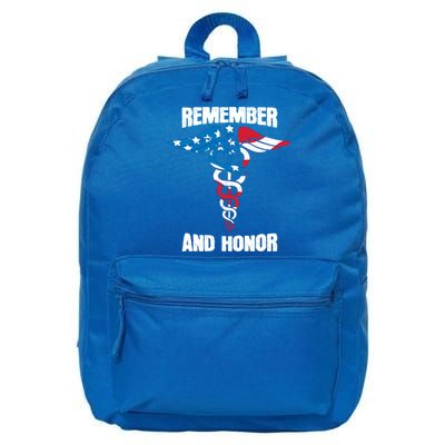 Remember And Honor Thank You Doctors Patriotic Tribute Meaningful Gift 16 in Basic Backpack
