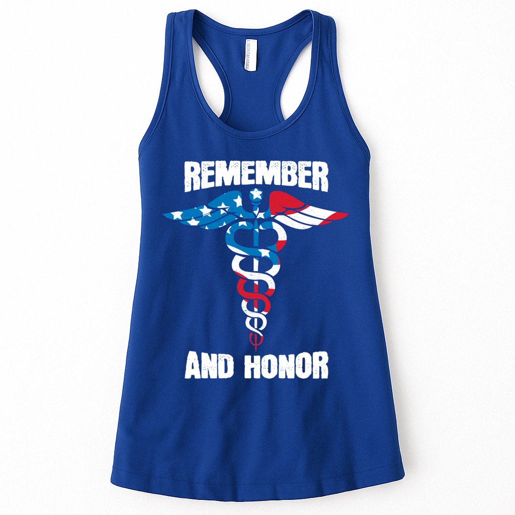 Remember And Honor Thank You Doctors Patriotic Tribute Meaningful Gift Womens Tank Top