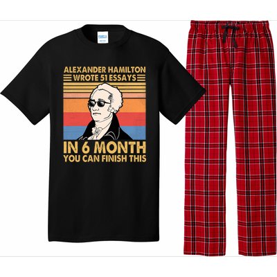 Retro Alexander Hamilton Wrote 51 Essays In 6 Months Pajama Set