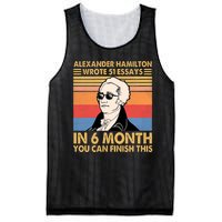 Retro Alexander Hamilton Wrote 51 Essays In 6 Months Mesh Reversible Basketball Jersey Tank