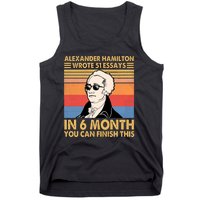 Retro Alexander Hamilton Wrote 51 Essays In 6 Months Tank Top