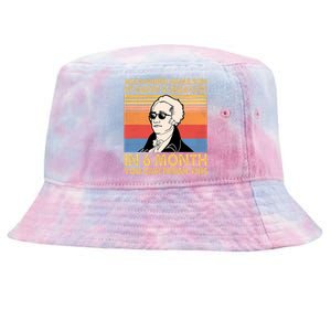 Retro Alexander Hamilton Wrote 51 Essays In 6 Months Tie-Dyed Bucket Hat