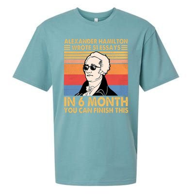 Retro Alexander Hamilton Wrote 51 Essays In 6 Months Sueded Cloud Jersey T-Shirt