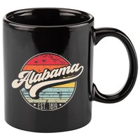 Retro Alabama Home State Al Cool 70s Style Sunset 11oz C Handle Ceramic Mug