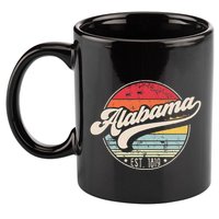 Retro Alabama Home State Al Cool 70s Style Sunset 11oz C Handle Ceramic Mug
