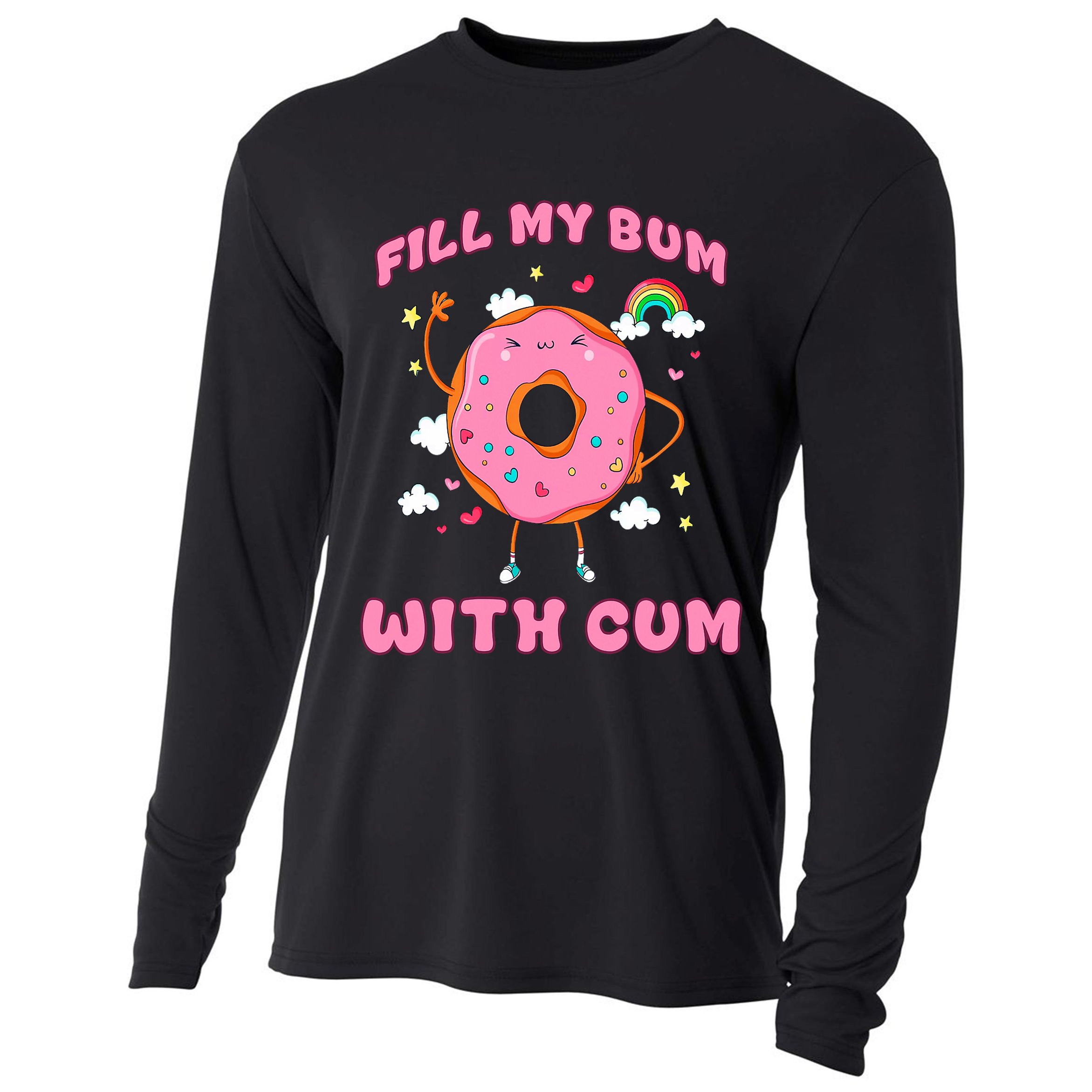 Raunchy Adult Humor - Explicit Crude Offensive Comedy Fun  Cooling Performance Long Sleeve Crew