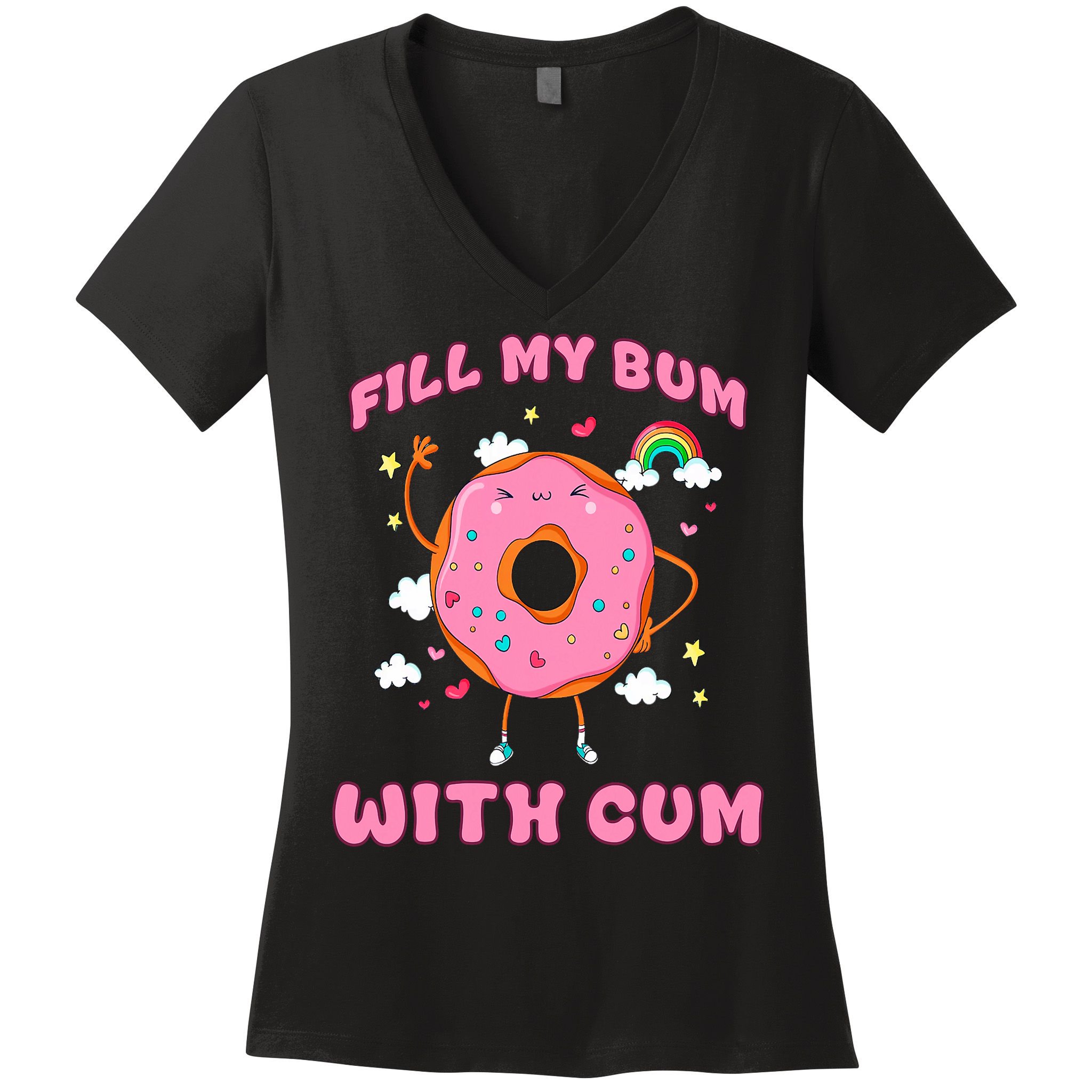 Raunchy Adult Humor - Explicit Crude Offensive Comedy Fun  Women's V-Neck T-Shirt