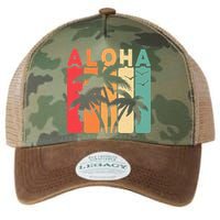 Retro Aloha Hawaii Tropical Summer Palm Tree Hawaiian Legacy Tie Dye Trucker Hat