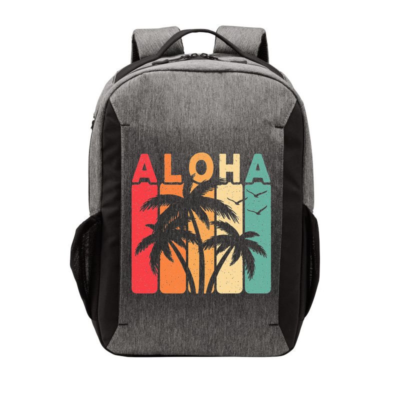 Retro Aloha Hawaii Tropical Summer Palm Tree Hawaiian Vector Backpack