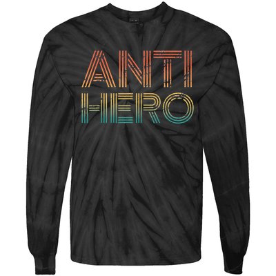 Retro Anti Hero Vintage Tv Movie Lover Tie-Dye Long Sleeve Shirt