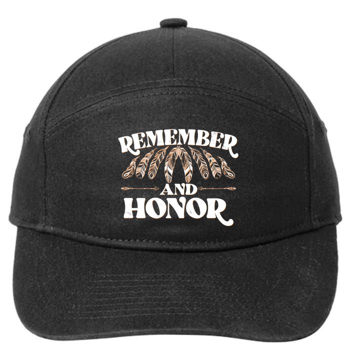 Remember And Honor Every Child Matters 7-Panel Snapback Hat