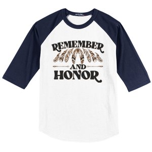 Remember And Honor Every Child Matters Baseball Sleeve Shirt