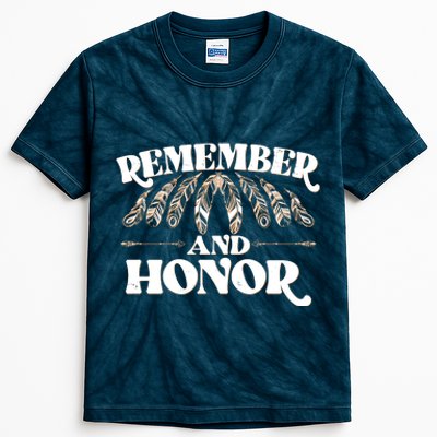 Remember And Honor Every Child Matters Kids Tie-Dye T-Shirt