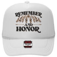 Remember And Honor Every Child Matters High Crown Mesh Back Trucker Hat