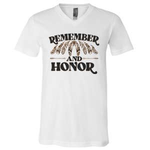 Remember And Honor Every Child Matters V-Neck T-Shirt