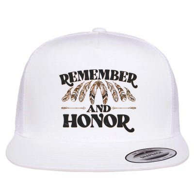 Remember And Honor Every Child Matters Flat Bill Trucker Hat