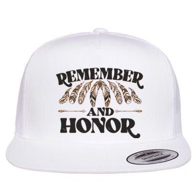 Remember And Honor Every Child Matters Flat Bill Trucker Hat