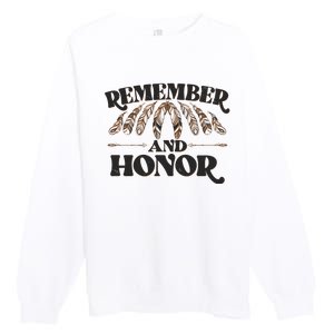 Remember And Honor Every Child Matters Premium Crewneck Sweatshirt