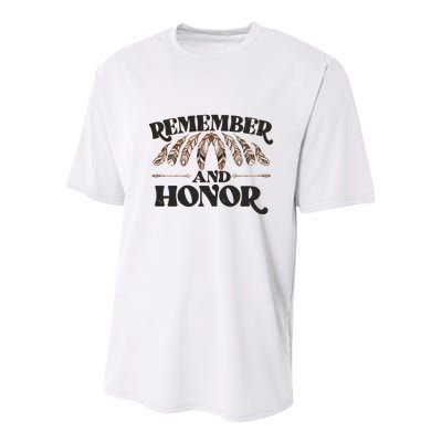 Remember And Honor Every Child Matters Youth Performance Sprint T-Shirt