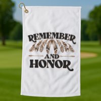 Remember And Honor Every Child Matters Golf Towel