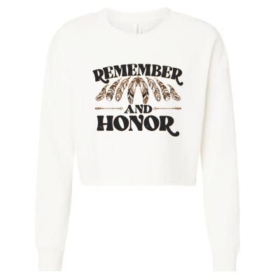 Remember And Honor Every Child Matters Cropped Pullover Crew