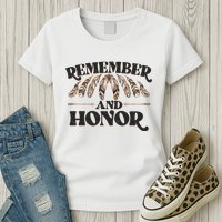 Remember And Honor Every Child Matters Womens T-Shirt