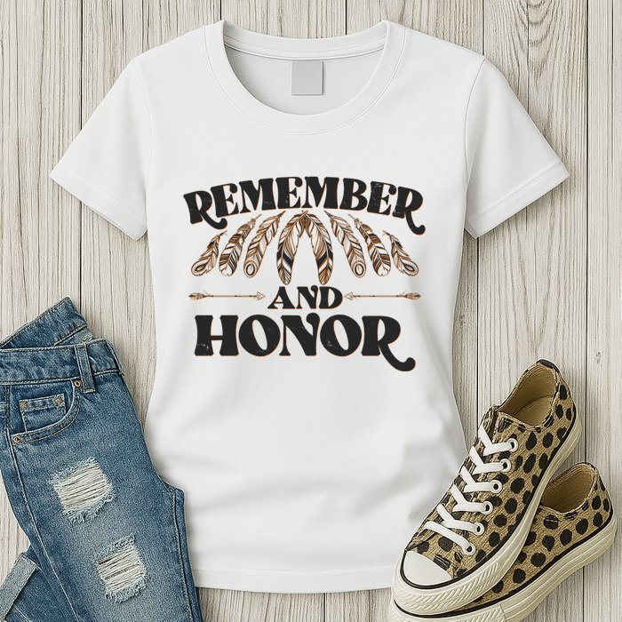 Remember And Honor Every Child Matters Womens T-Shirt