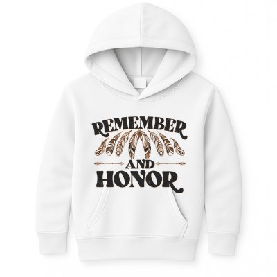 Remember And Honor Every Child Matters Kids Hoodie