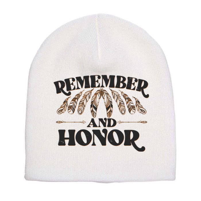 Remember And Honor Every Child Matters Short Acrylic Beanie