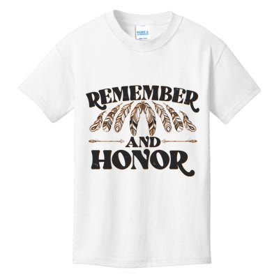 Remember And Honor Every Child Matters Kids T-Shirt