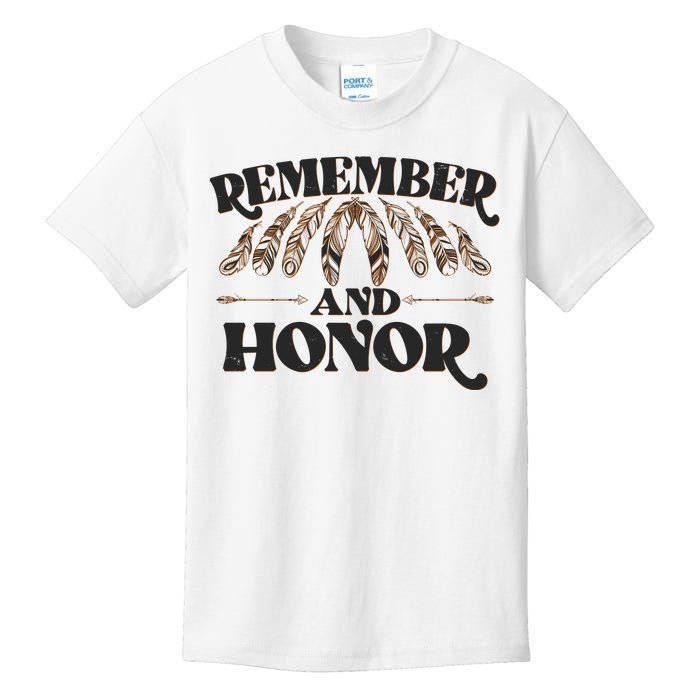 Remember And Honor Every Child Matters Kids T-Shirt