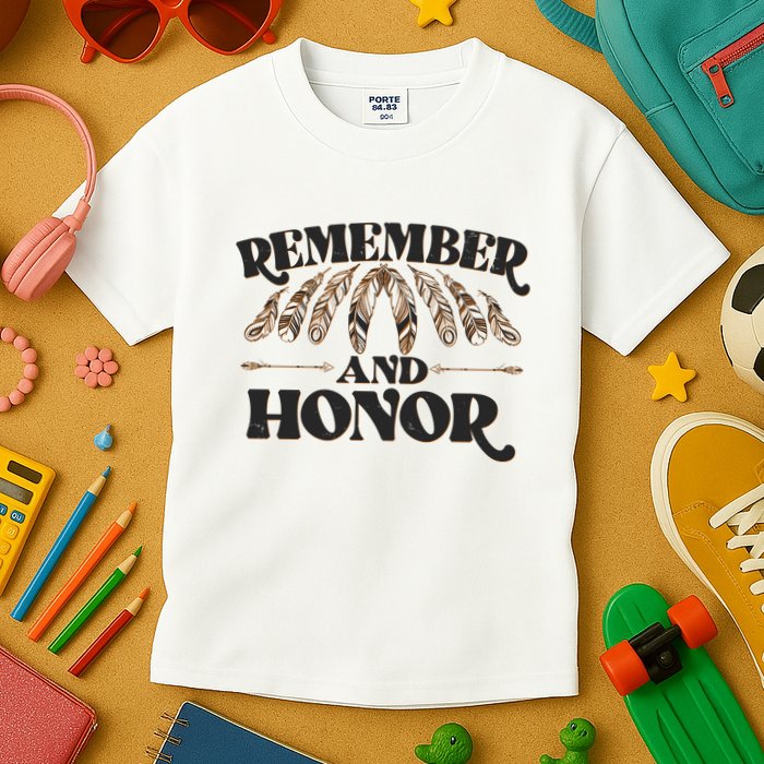 Remember And Honor Every Child Matters Kids T-Shirt