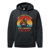 Retro And I Think To Myself What A Wonderful Weld Welding Performance Fleece Hoodie