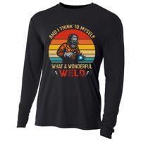 Retro And I Think To Myself What A Wonderful Weld Welding Cooling Performance Long Sleeve Crew