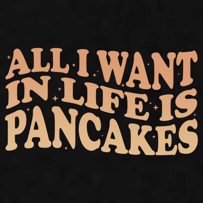 Retro All I Want In Life Is Pancakes Ladies PosiCharge Tri-Blend Wicking Tank
