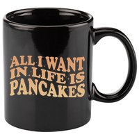 Retro All I Want In Life Is Pancakes 11oz C Handle Ceramic Mug