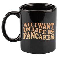 Retro All I Want In Life Is Pancakes 11oz C Handle Ceramic Mug