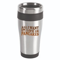 Retro All I Want In Life Is Pancakes 16oz Travel Tumbler