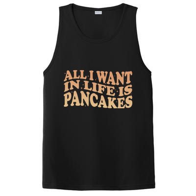Retro All I Want In Life Is Pancakes PosiCharge Competitor Tank
