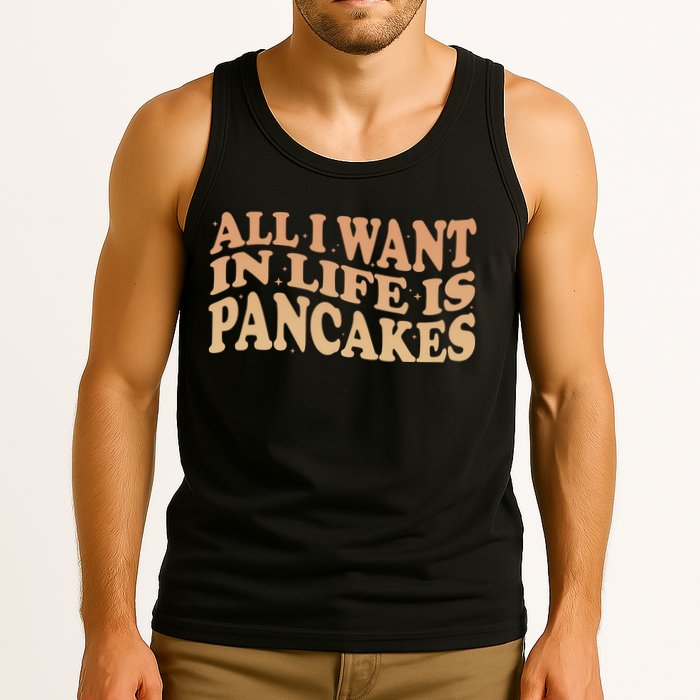 Retro All I Want In Life Is Pancakes Tank Top