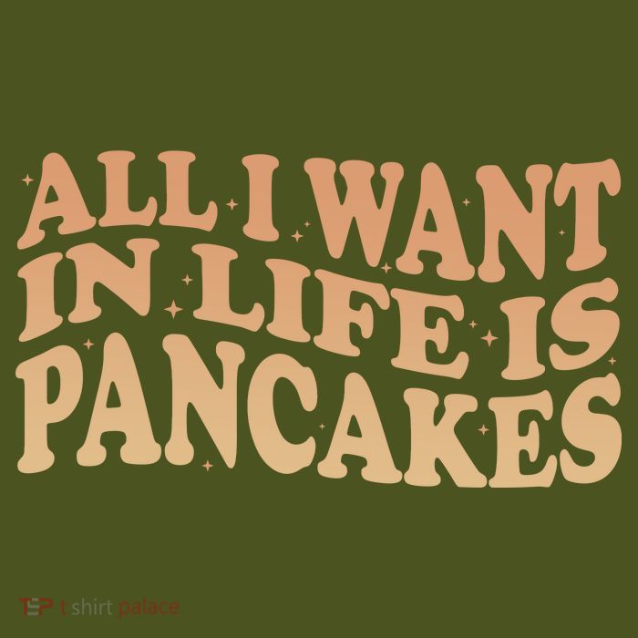 Retro All I Want In Life Is Pancakes T-Shirt