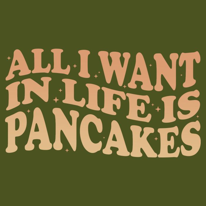 Retro All I Want In Life Is Pancakes Premium T-Shirt