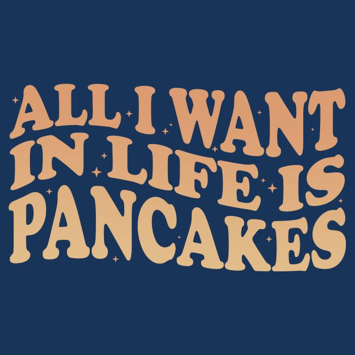 Retro All I Want In Life Is Pancakes Infant Baby Jersey Bodysuit