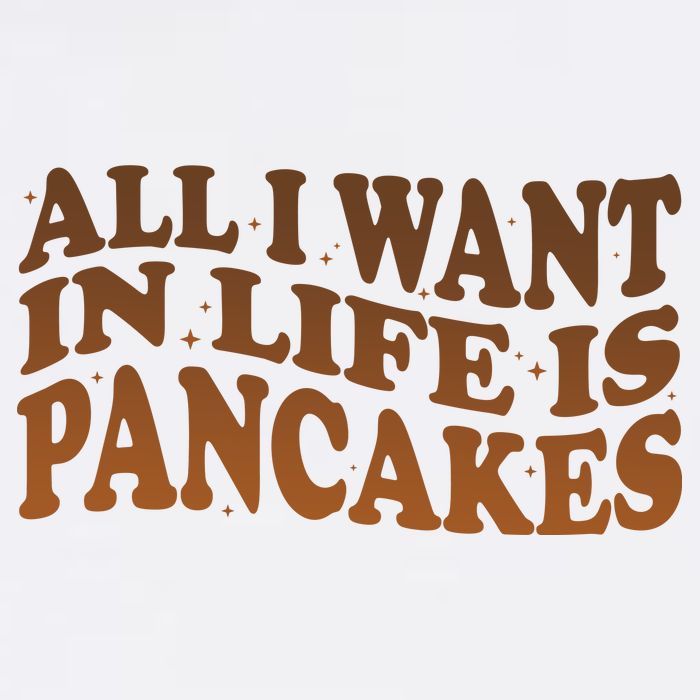 Retro All I Want In Life Is Pancakes Garment-Dyed Sweatshirt